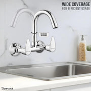 Spectra Wall-mount Kitchen Sink Mixer Tap with Swivel Spout - by Specule